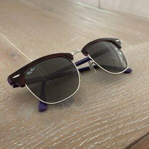 Ray Ban Clubmaster Sunglasses brown & purple